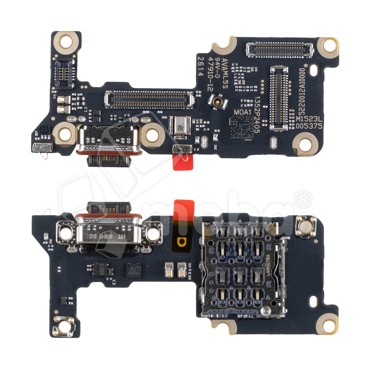 Шлейф для Xiaomi 15T (25069PTEBG) плата системный разъем/разъем SIM/микрофон