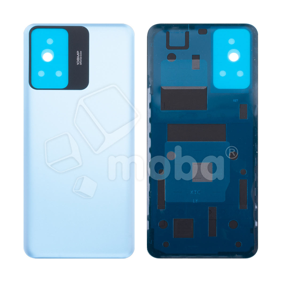 Задняя крышка для Xiaomi Redmi Note 12S (23030RAC7Y) Голубой