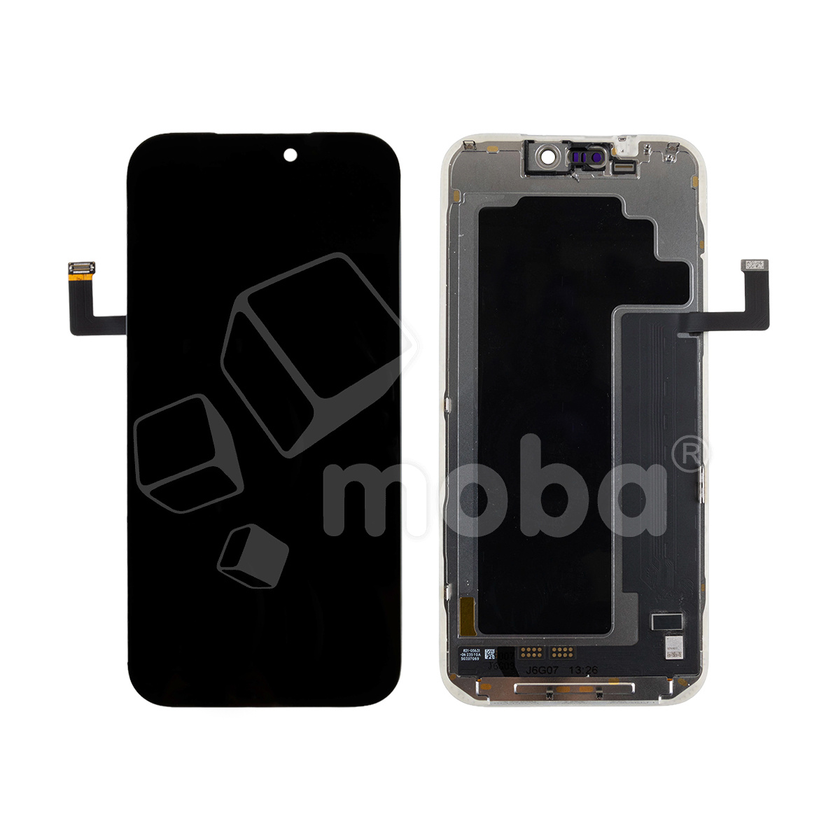 Дисплей для iPhone 17 Pro Max (A3526) в сборе с тачскрином Черный - (Soft OLED, Full HD, 120 Гц) (с верификацией = с привязкой без ошибки)
