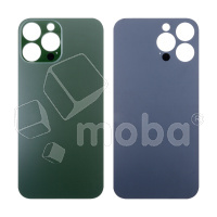 Задняя крышка для iPhone 13 Pro Max (A2645) Зеленый (стекло, широкий вырез под камеру, логотип)