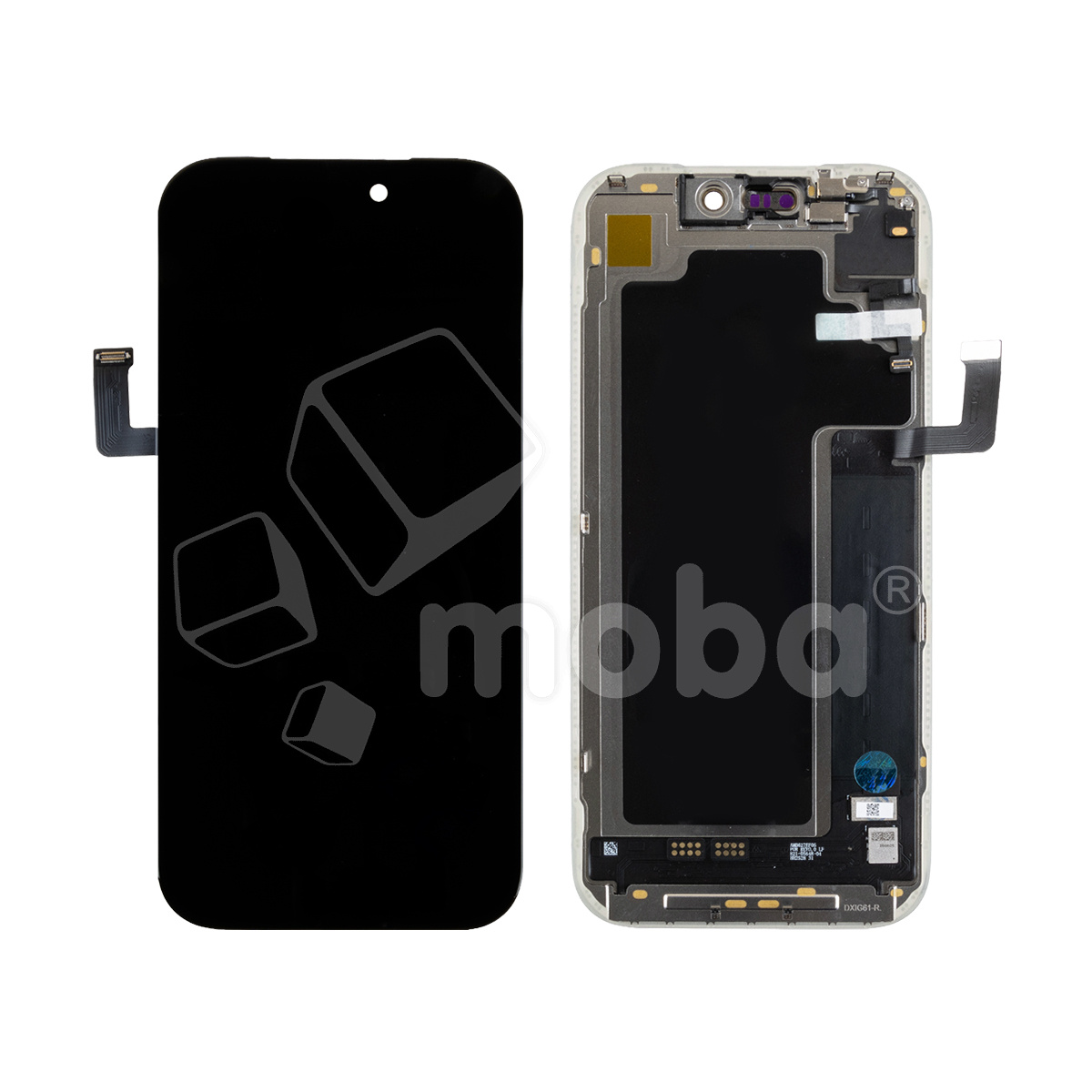 Дисплей для iPhone 17 Pro (A3523) в сборе с тачскрином Черный - (Soft OLED, Full HD, 120 Гц) (с верификацией = с привязкой без ошибки)