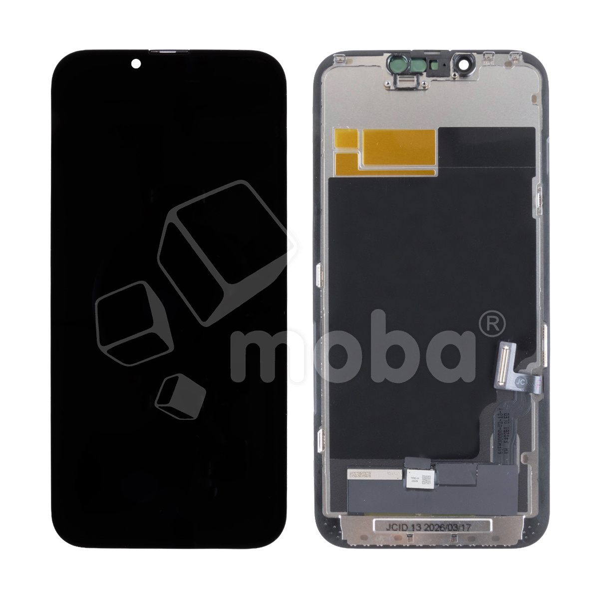 Дисплей для iPhone 13 (A2635) в сборе с тачскрином Черный - JCID (Hard OLED, Full HD) (с верификацией = с привязкой без ошибки)