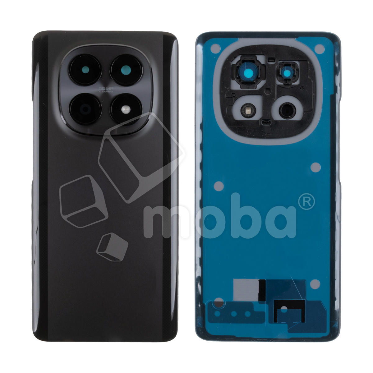 Задняя крышка для Xiaomi Poco M8 5G (25118PC98G) Черный - Премиум