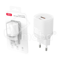 Сетевое зарядное устройство USB/Type-C XO L151 (30W, QС3.0, PD, 2 порта) Белый