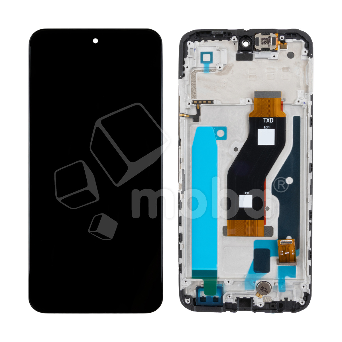 Дисплей для Tecno Spark 40 4G (KM5n) модуль с рамкой Черный - OR (HD+, 300 Кд/м?, 120 Гц)