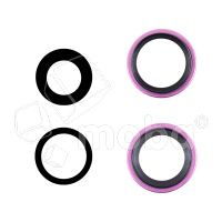 Стекло камеры для iPhone 16/16 Plus (комплект 2 шт.) Розовый