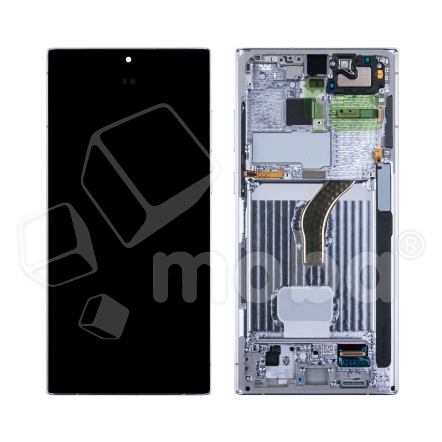 Дисплей для Samsung Galaxy S22 Ultra (S908B/S908E/S9080) модуль с рамкой Белый - OR (SP)
