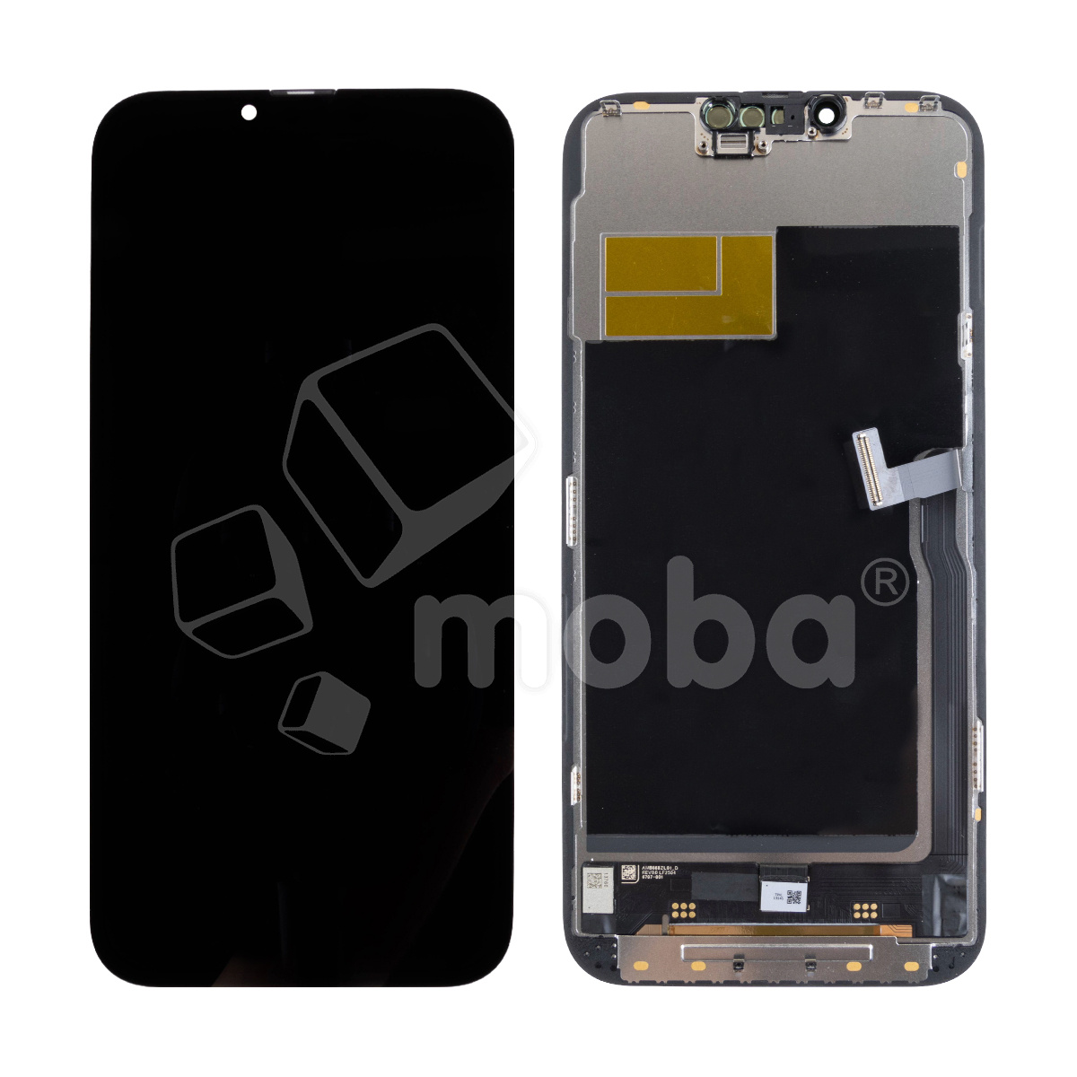 Дисплей для iPhone 13 Pro Max (A2645) в сборе с тачскрином Черный - JCID (Hard OLED, Full HD, 120 Гц) (с верификацией = с привязкой без ошибки)