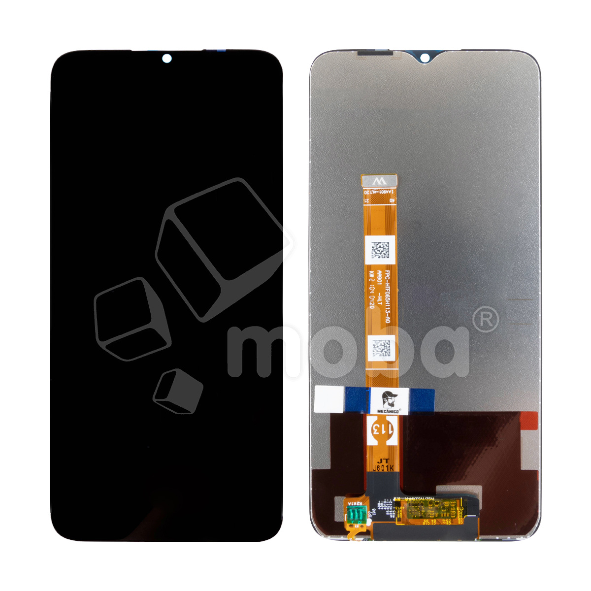 Дисплей для Realme C25s (RMX3195) в сборе с тачскрином Черный Mecanico - AMP