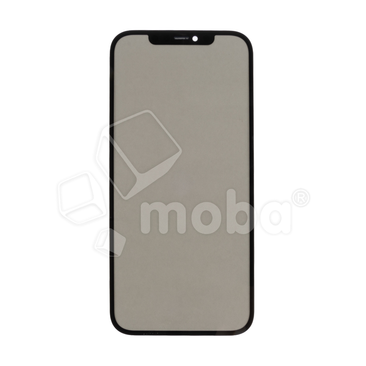 Стекло для переклейки iPhone 12 Pro Max (A2411) с OCA пленкой + поляризационная пленка Черный - (Feaglet)