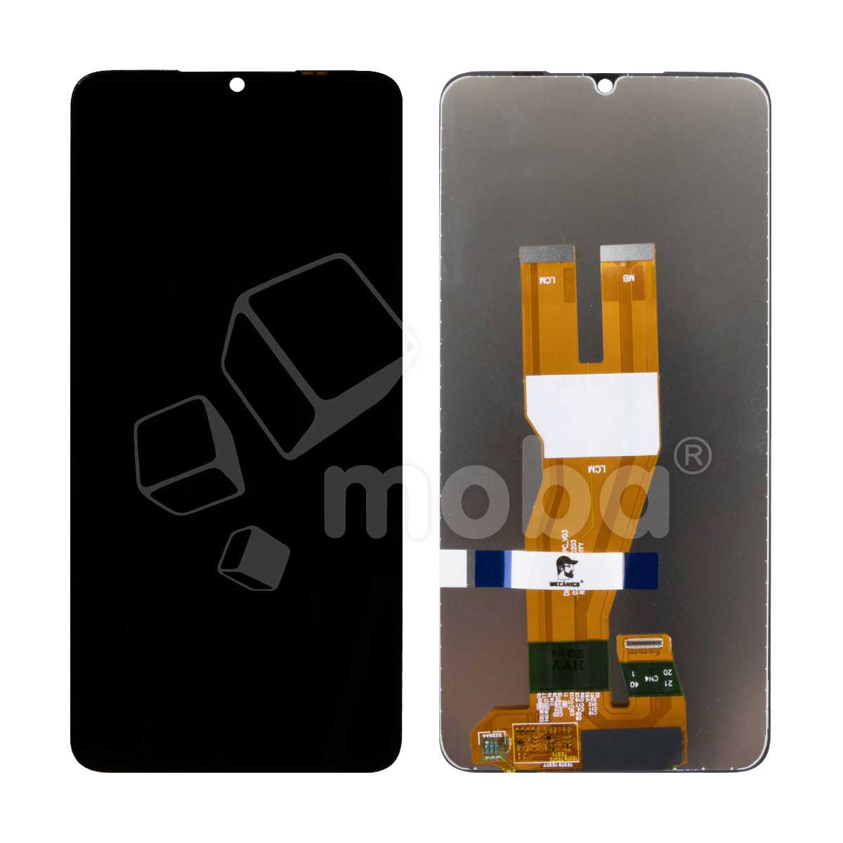Дисплей для Samsung Galaxy A05 (A055F) в сборе с тачскрином Черный Mecanico - AMP