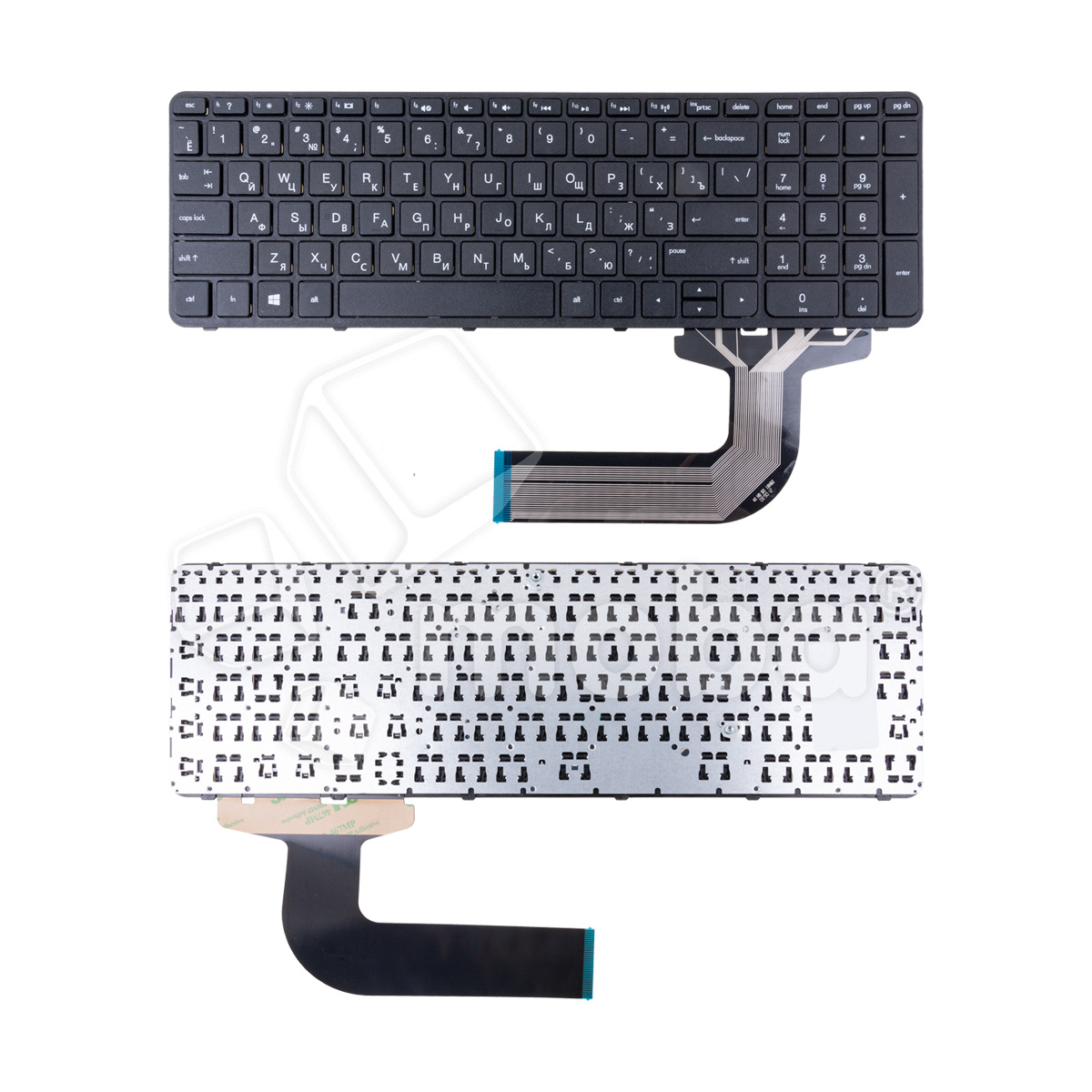 Клавиатура для ноутбука HP Pavilion 17/17e/17-e/17n/17-n/R68 (с рамкой) Черный
