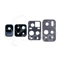 Стекло камеры для Xiaomi Redmi Note 11 Pro+ 5G (21091116UG) в сборе с рамкой Черный