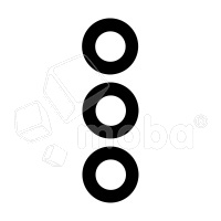 Стекло камеры для Samsung Galaxy A55 5G (A556E) (комплект 3 шт.) Черный