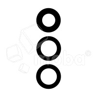 Стекло камеры для Samsung Galaxy A34 5G (A346B) (комплект 3 шт.) Черный