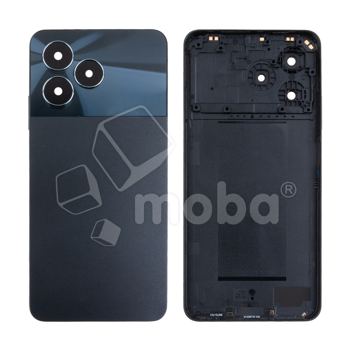 Задняя крышка для Realme C51 (RMX3830) Черный - Премиум