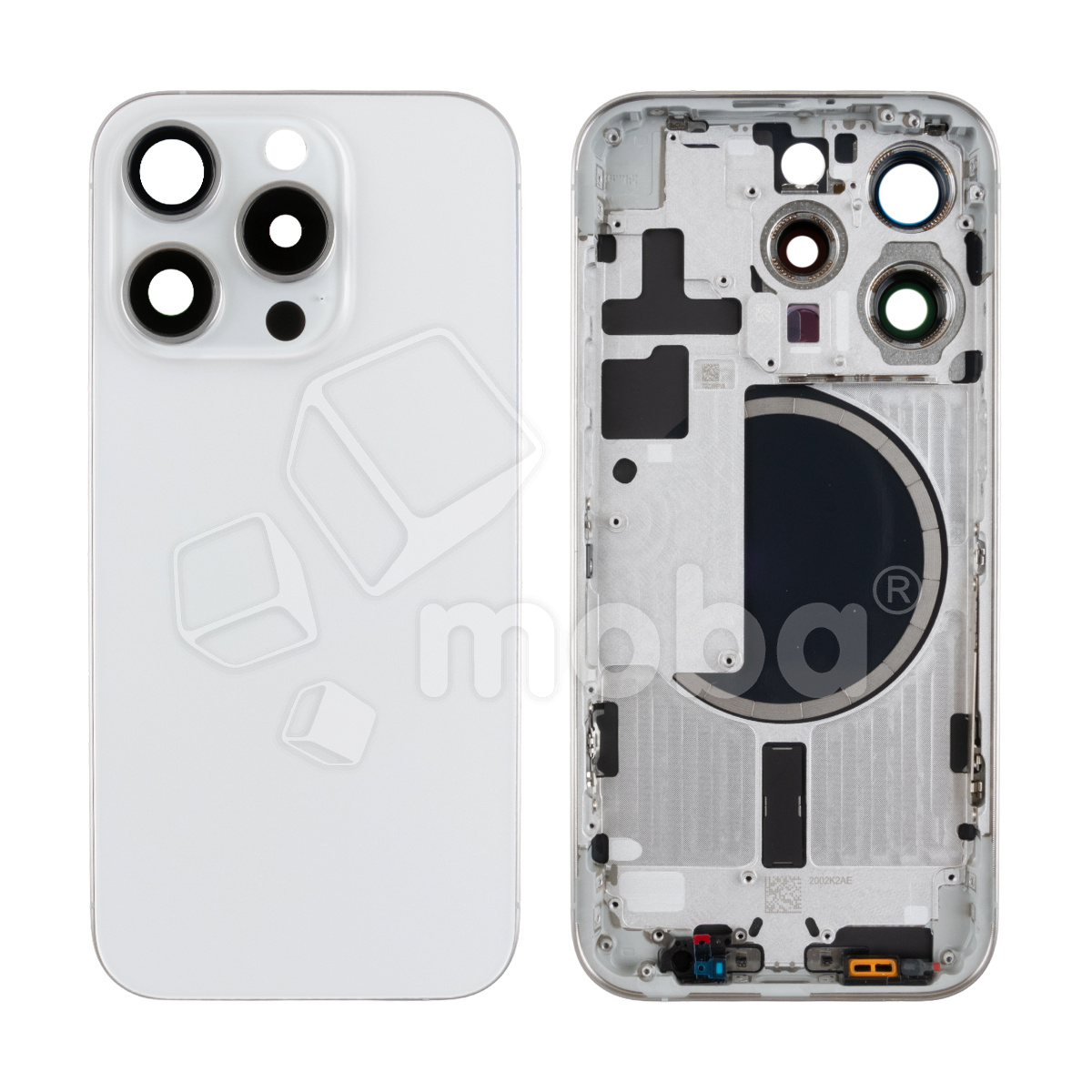 Корпус для iPhone 15 Pro (A3102) (1 Sim) Белый - Премиум