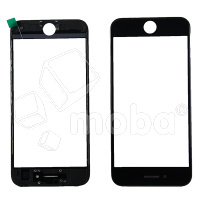 Стекло для переклейки iPhone 7 с OCA пленкой + рамка Черный - OR (Mitsubishi)