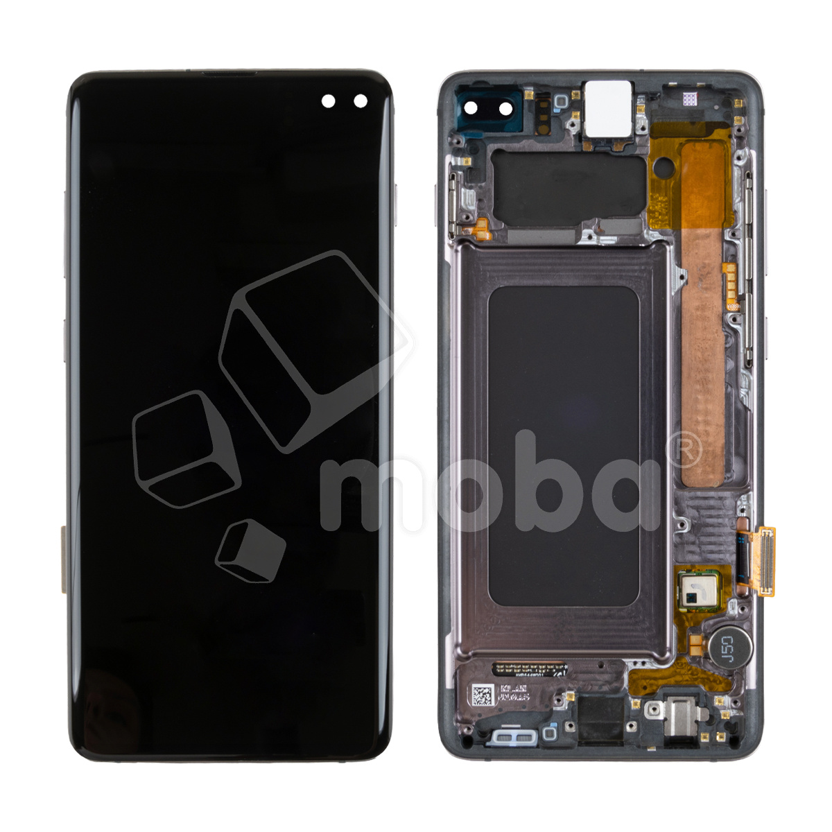 Дисплей для Samsung Galaxy S10+ (G975F) модуль с рамкой Черный - Сервисный Оригинал