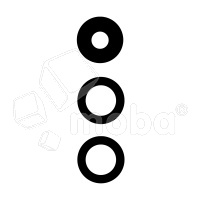 Стекло камеры для Samsung Galaxy A56 5G (A566B) (комплект 3 шт.) Черный