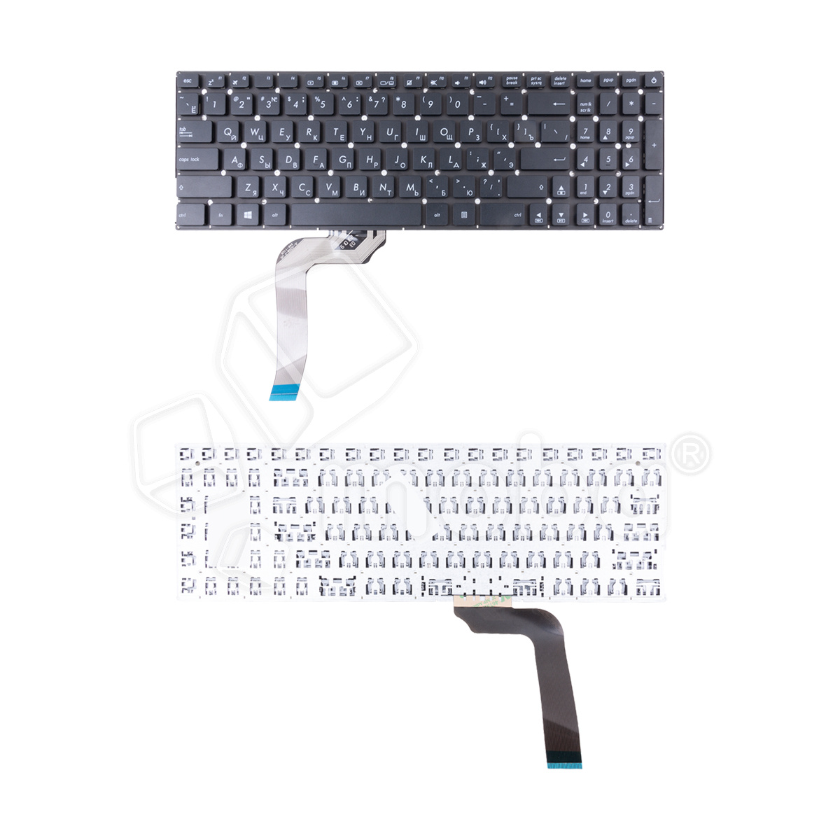 Клавиатура для ноутбука Asus X542/X542BA/X542B/X542U/X542UR/X542UQR/X542UN/X542UF/X542UA Черный