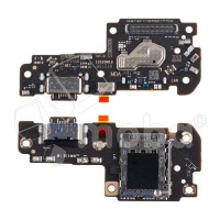 Шлейф для Xiaomi Redmi Note 12 Pro 5G (22101316C/22101316I/22101316G) плата системный разъем/разъем SIM/микрофон - Премиум