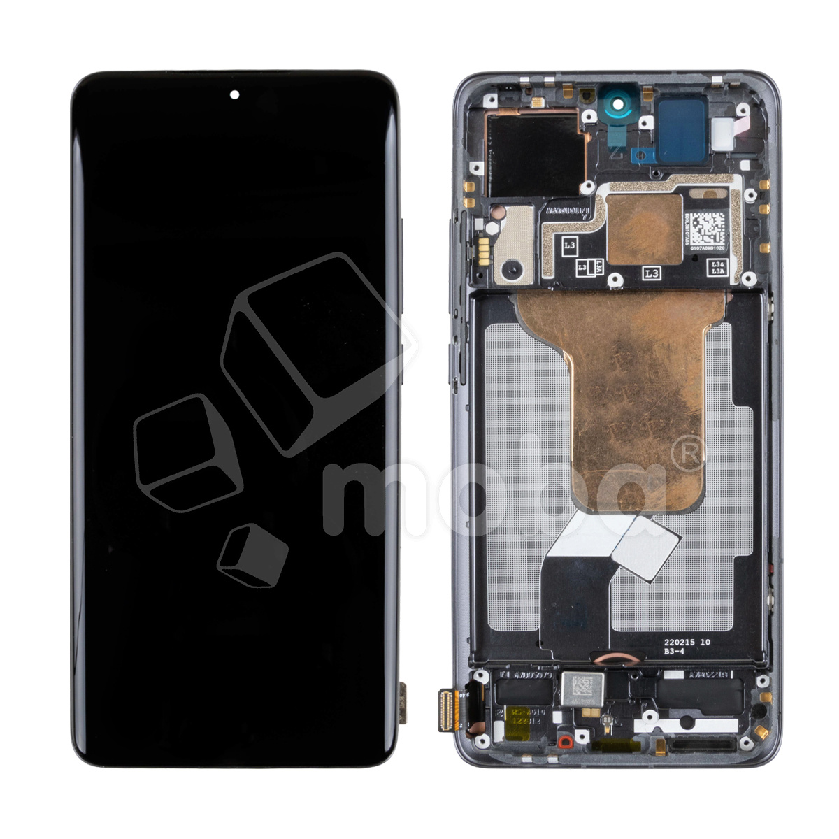 Дисплей для Xiaomi 12/12X (2201123G/2112123AG) модуль с рамкой Черный - OR