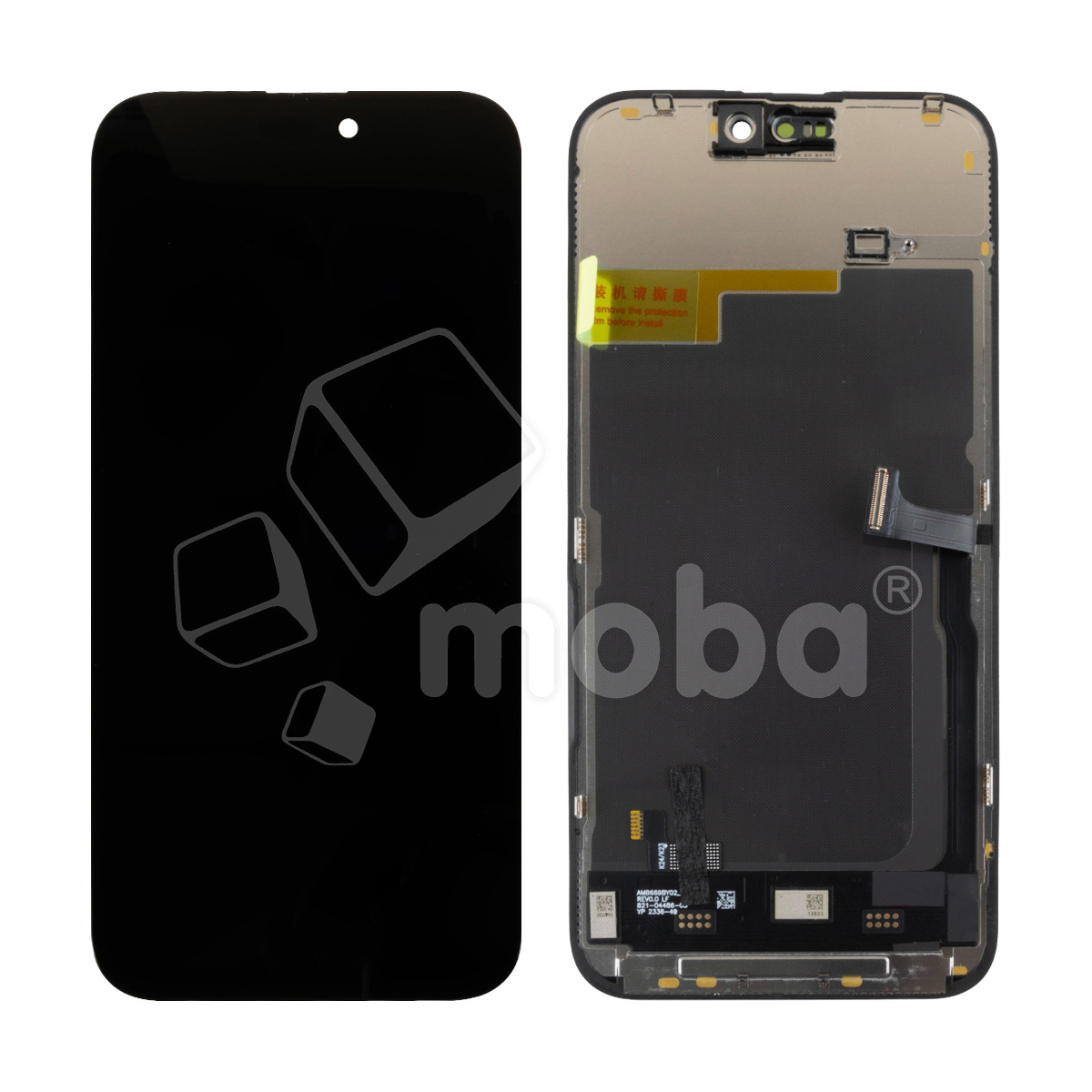 Дисплей для iPhone 15 Pro Max (A3106) в сборе с тачскрином Черный - (In-Cell, HD+) (площадка под IC)