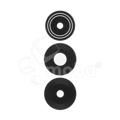 Стекло камеры для Tecno Pova 6 Pro 5G (LI9) (комплект 3 шт.) Черный