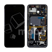 Дисплей для Google Pixel 4 (G020M/G020I) модуль с рамкой Черный - OR