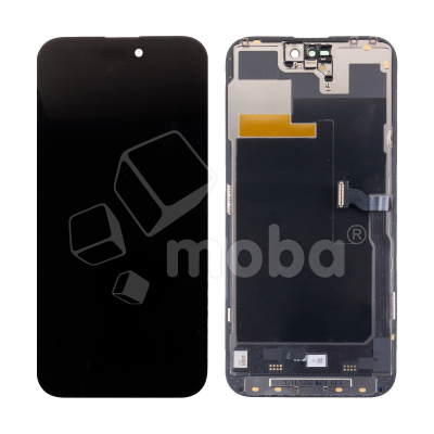 Дисплей для iPhone 14 Pro Max (A2895) в сборе с тачскрином Черный - JCID (Soft OLED, Full HD, 120 Гц) (с верификацией = с привязкой без ошибки)
