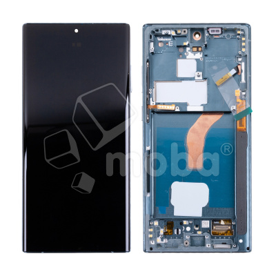Дисплей для Samsung Galaxy S22 Ultra (S908B/S9080) модуль с рамкой Зеленый - (OLED)