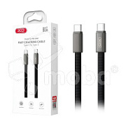 Кабель Type-C - Type-C XO NB-Q307 (60W, PD, оплетка нейлон, сверхтонкий) Черный