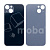Задняя крышка для iPhone 13 (A2635) Черный (стекло, монолит, широкий вырез под камеру, логотип) - Премиум