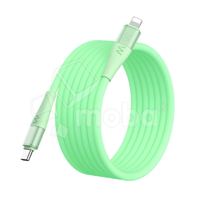 Кабель Type-C - Lightning Remax CB20 (30W, PD, флуоресцентный, 1,2 м) Зеленый