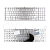 Клавиатура для ноутбука Asus N55 Серебро
