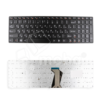 Клавиатура для ноутбука Lenovo IdeaPad Y570/Y570P (с рамкой) Черный