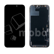 Дисплей для iPhone 12/12 Pro (A2403/A2407) в сборе с тачскрином Черный - (Hard OLED, Full HD) (площадка под IC)