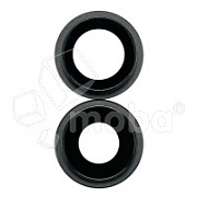 Стекло камеры для iPhone 12/12 mini (комплект 2 шт.) Черный