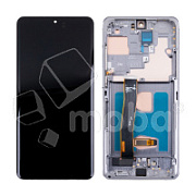 Дисплей для Samsung Galaxy S20 Ultra (G988B) модуль с рамкой Серый - (OLED) (Full Size)