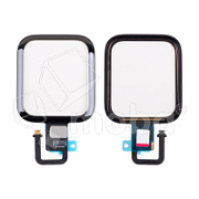 Стекло для переклейки Apple Watch 6 (44 мм) в сборе с тачскрином и OCA пленкой сапфировое Черный