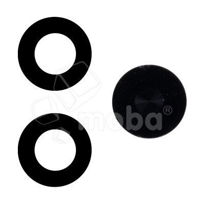 Стекло камеры для Realme C65 4G (RMX3910) (комплект 3 шт.) Черный