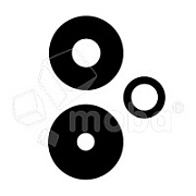 Стекло камеры для Xiaomi Redmi Note 14 4G (24117RN76O/24117RN76G ) (комплект 3 шт.) Черный